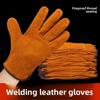 Welder-Specific Double-Layer Cowhide Welding Gloves Heat-Resistant Flame-Retardant Protective Work Gloves Industrial Safety Gear