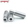 M10*21—8*9 Hollow Full-Threaded Lamp Tube, Electroplated White Zinc