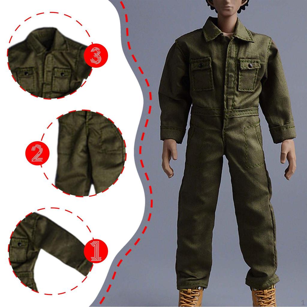 1/12 Action Figure Apparel, Casual Outfit for Male Figures at 6 Inches