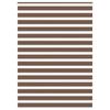 VidaXL Store Zèbre Marron 155x200cm Largeur Du Tissu 150,9cm Polyester, Store À Enrouleur Zébré, Store Zébré Pour Fenêtre, 4014376