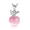 925er Sterlingsilber Kristall Apfel Elegant Mode Vintage Gliederkette Luxusqualität Feiner Schmuck Geschenk Weiblich