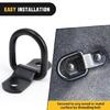 D Rings Trailer Hook Quick Install Trailer Tie Down Anchors For Heavy Load Transport Corrosion Resistant Material