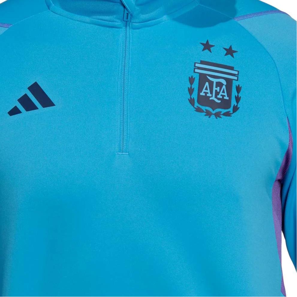adidas Argentina Sweatshirts Men's Blue Crew Neck Moderate Regular HF3916