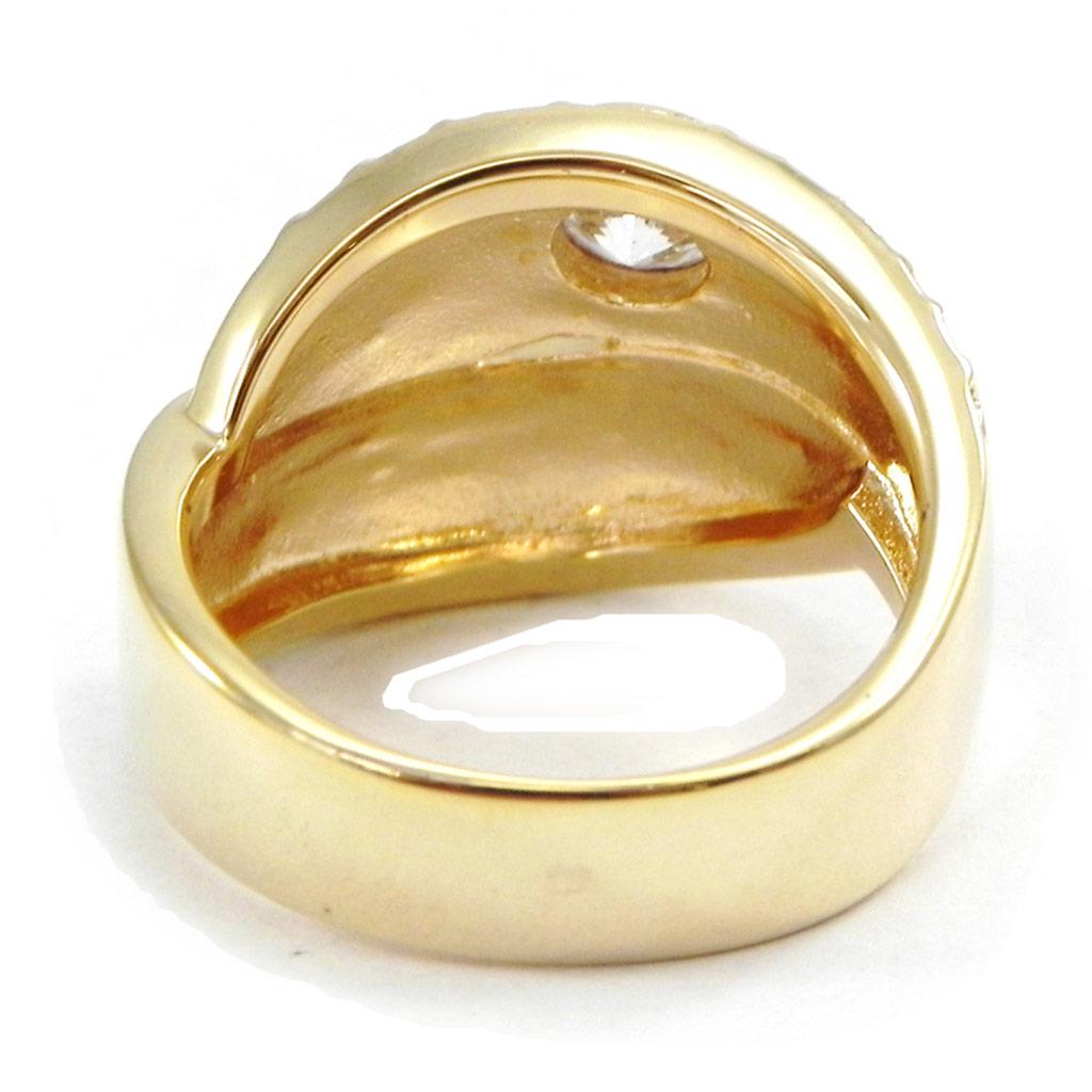 Ring Gold Plated 'Dreams' White