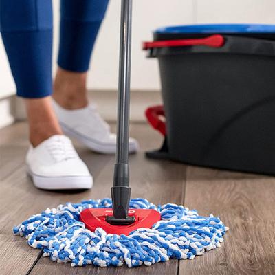 החלפת ראש מגב עבור vileda/עבור O-Cedar EasyWring RinseClean מיקרופייבר ספין מגב מילוי 11 ס"מ קוטר ראש מגב ניתן לכביסה במכונה