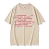 Alles, was ich wollte, ist jetzt vorbei Grafik-T-Shirt Herren Damen Mode Popmusik T-Shirts Männlich Lässig Übergroße T-Shirts