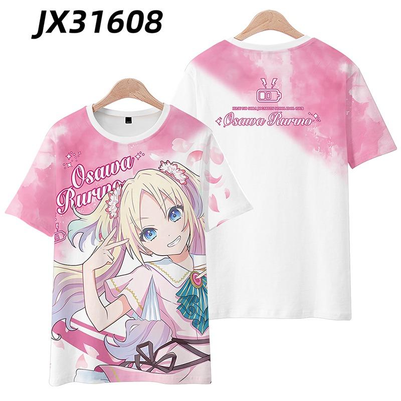 2026 Hatsune miku animation peripheral short-sleeved Children t-shirts kawaii dimensional student clothes T-shirt