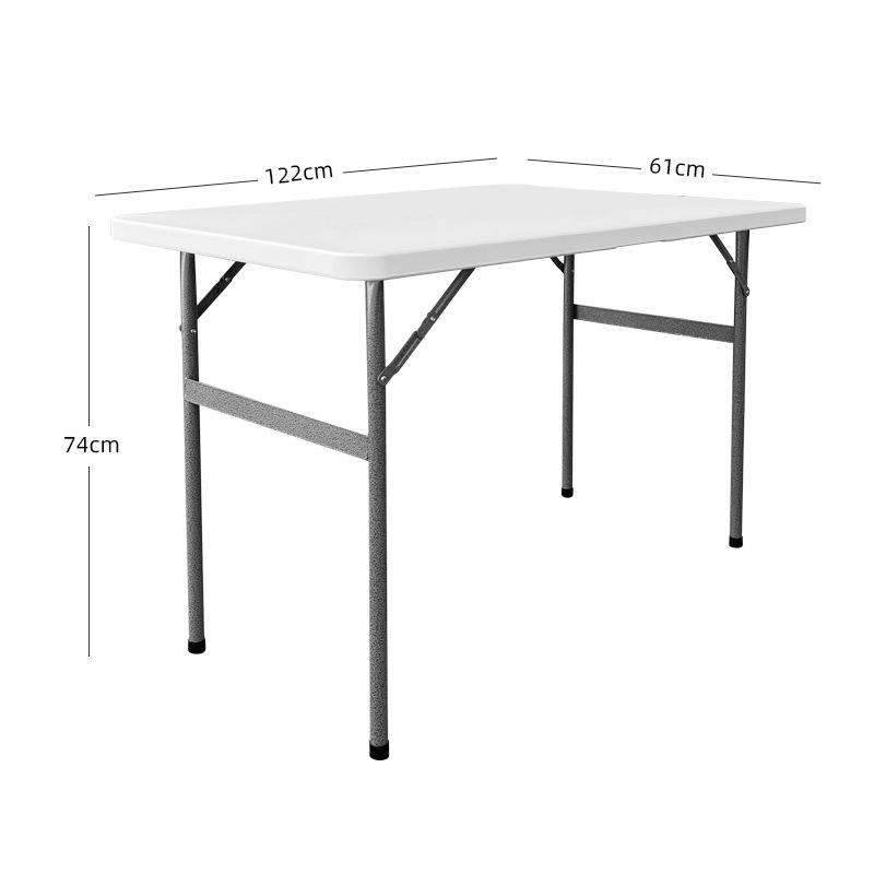 Portable HDPE Folding Outdoor Table with Chairs – Rectangular for Dining, Study, or Exhibitions