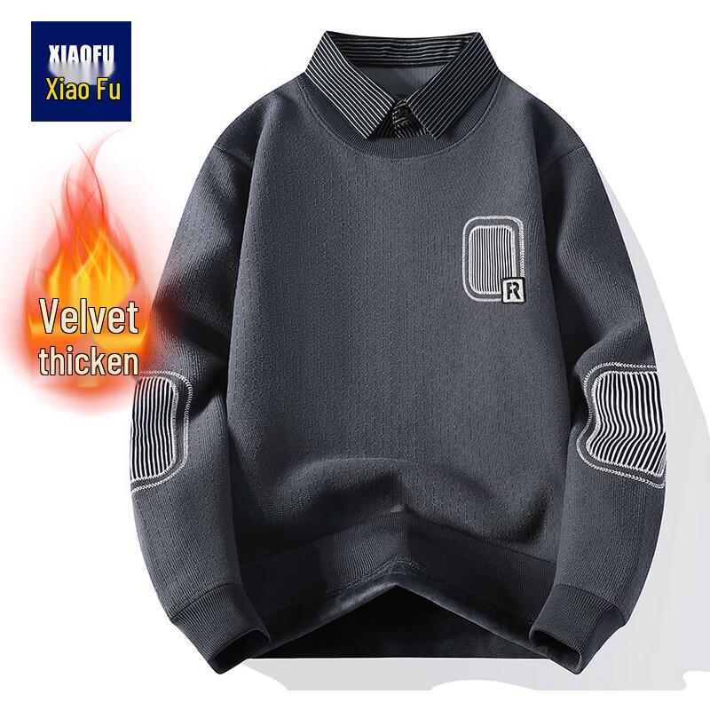 Men s Knit Fleece-Lined Pullover Shirt 3XL