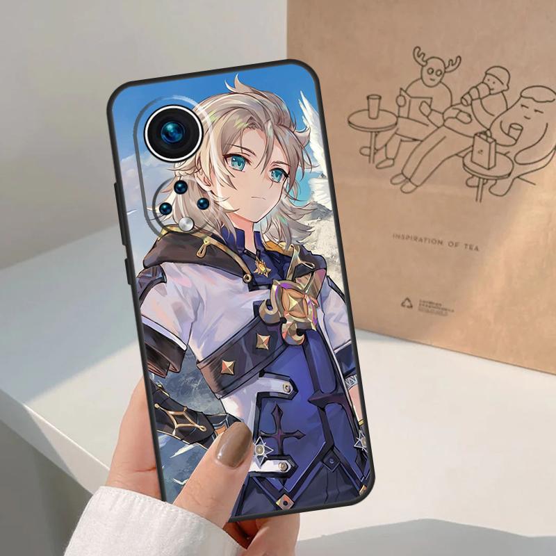 

Albedo Genshin Impact Case For Honor Magic 8 Pro 5 6 7 Lite Honor 200 400 Pro X9c X9b X9a X8a X8b 50 70 90 Cover Honor Magic6 Pro