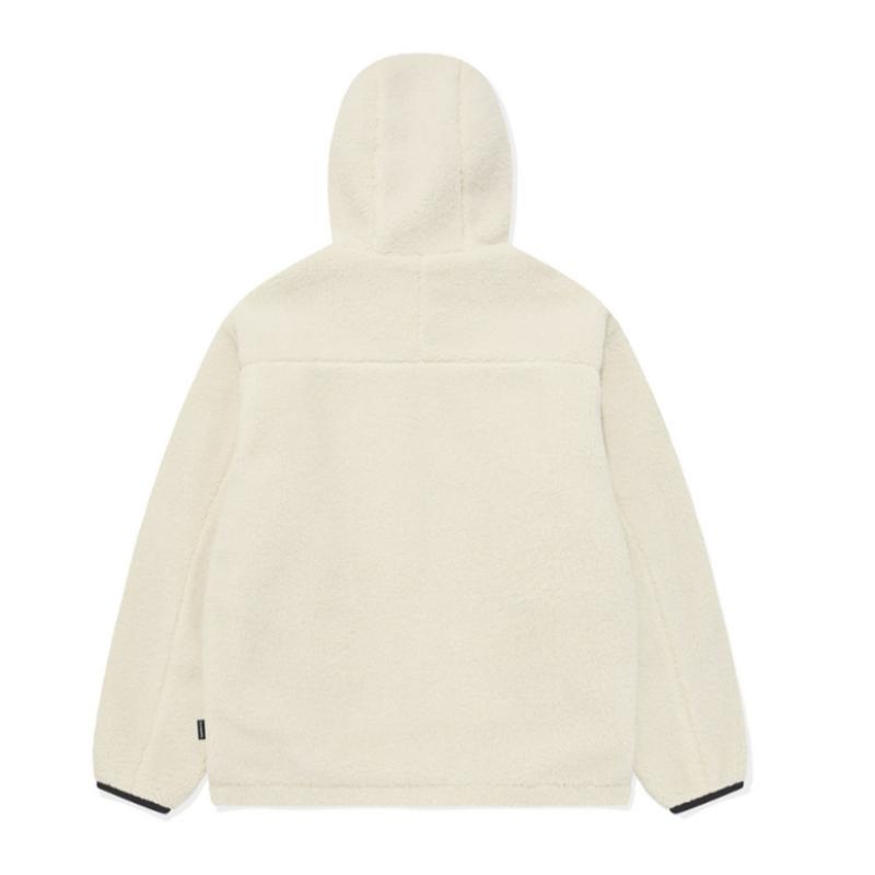 Covernot Reversible Compeboa Hoodie Zip Up Jacket Co2303jk19 Iv Kh Wh