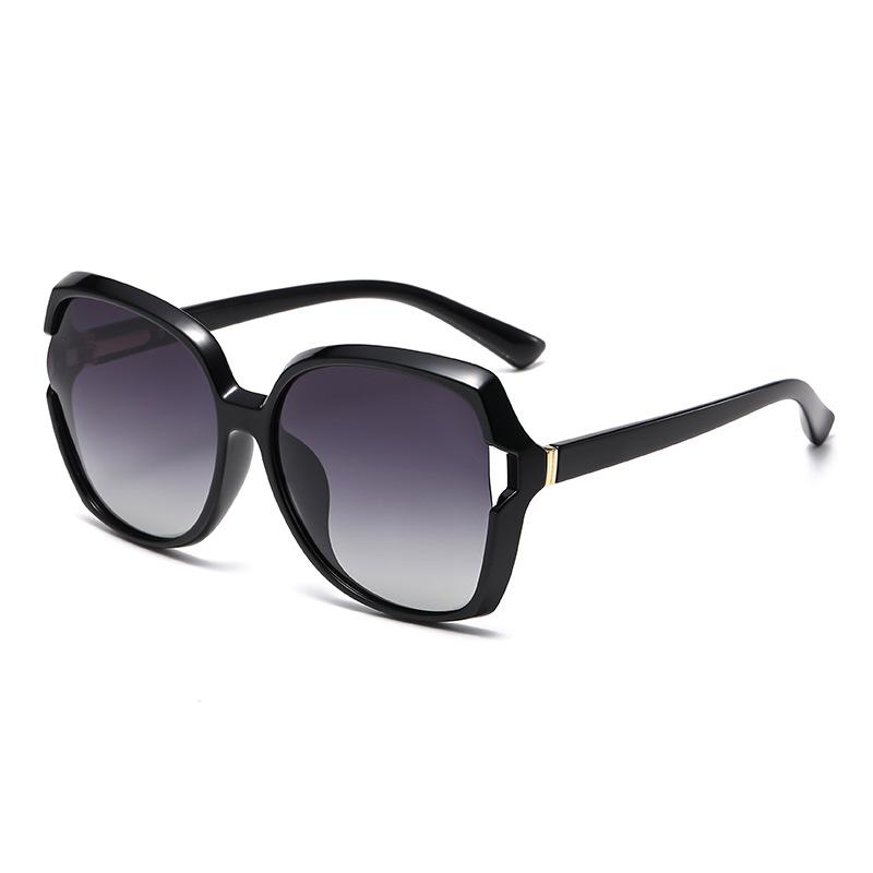 Gafas de Sol Polarizadas Tr90 para Mujer Gafas de Sol de Montura Grande Protección UV