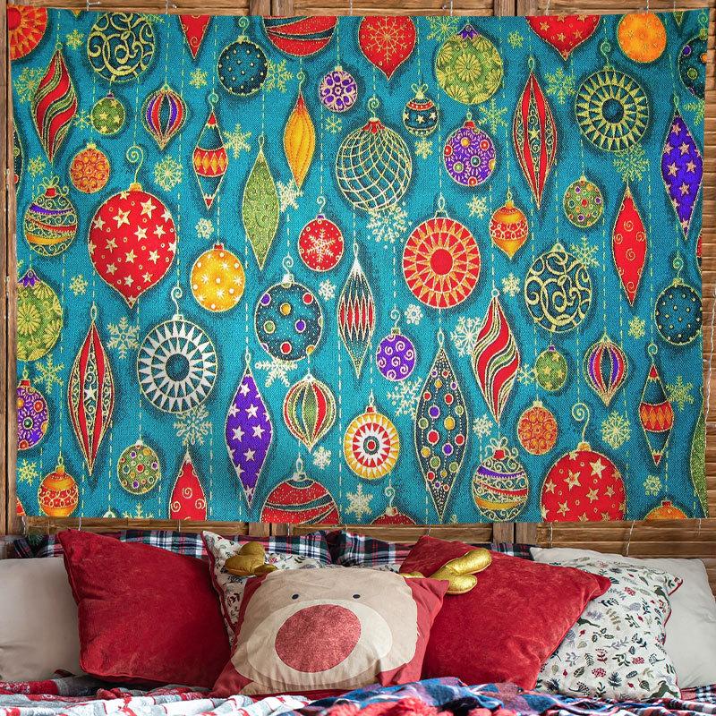 Christmas Tapestry Festive Decor Home Living Room Bedroom Background Garden Posters for Outside Large Wall Hanging Beach Towel