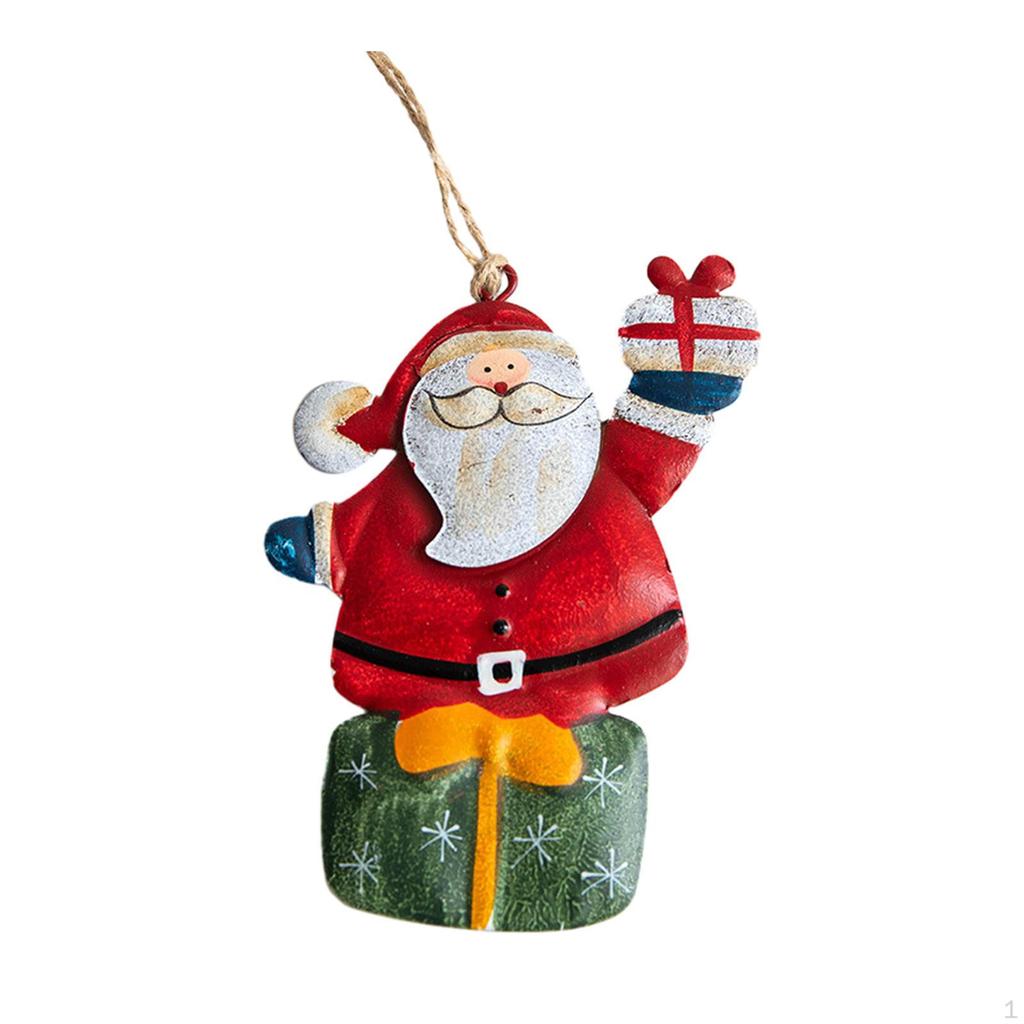 Vánoční závěsná ozdoba Sváteční dekorace Vtipné sezónní železné figurky Dekorativní pro