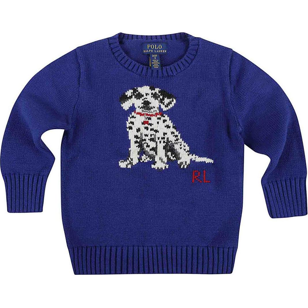 

Polo Ralph Lauren Kids Свитшот приталенного кроя с круглым вырезом и принтом Детский свитер Синий 323920667-001 L