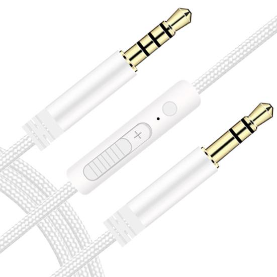 Audio Cable Stable Transmission Anti-interference Built-in MIC 3.5mm Male to Male Audio Wire for Headphone