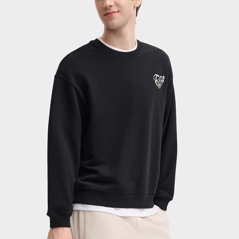 New FILA Sweatshirt Men's Jet Black F11U439202F-BK