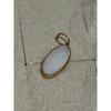 Used Agate Necklace Charm, K10, Opal, Mother-of-pearl, Reversible