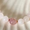 Natural Rose & Strawberry Quartz Pink Fashion Bracelet