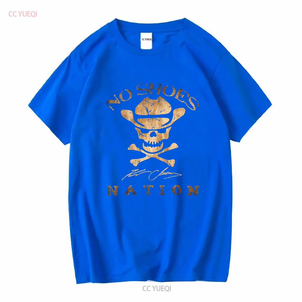 Live In No Shoes Nation Kenny Chesney T Shirt Everybody Wants To Go Heaven Long Or Short Sleeves Vintage Washed