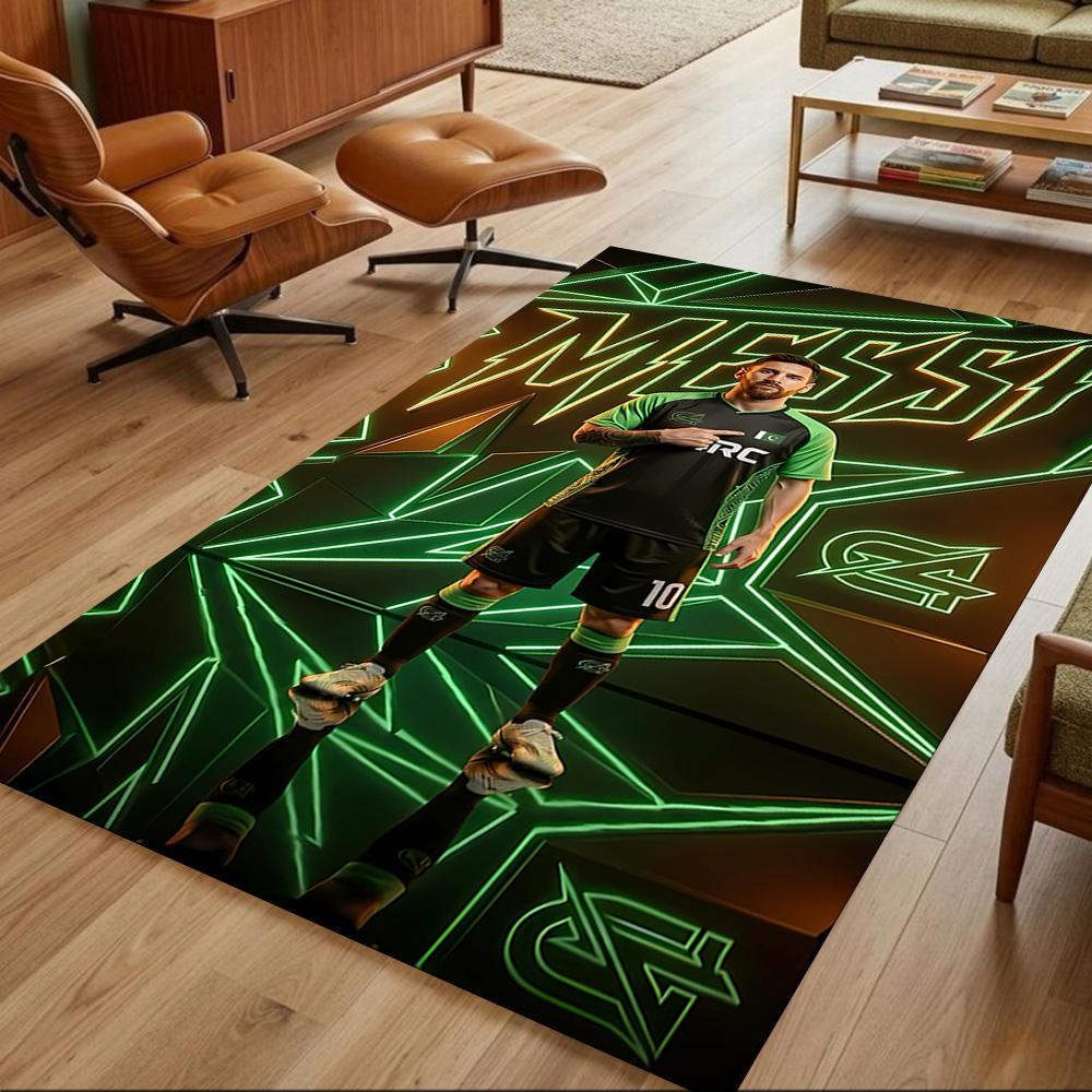 Argentina Messi Celebration Carpet Design for Living Rooms Dining Room Study Room Game Room Antislip Carpet Anime Office Decor
