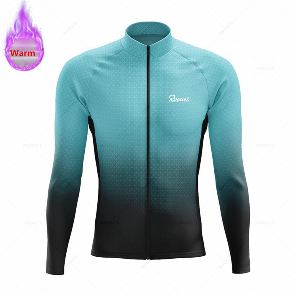 Roșu Cald 2023 Set de Ciclism de Iarnă Rvouei Bărbați Haine Bicicletă MTB Lână Termică Tricouri Bicicletă Haine Costum Maillot Ropa Ciclismo