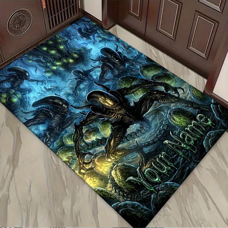 Name Custom Aliens Carpet Rug for Living Room Bedroom Home Sofa Decoration,Kids Play Non-slip Floor Mat