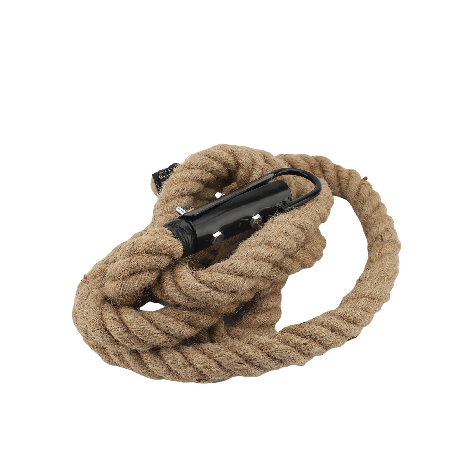 

Гимнастический канат для фитнеса, силовых тренировок, упражнений для лазания, домашних тренировок, пеньковый, диаметр 1,57 дюйма 4.5m / 14.8ft