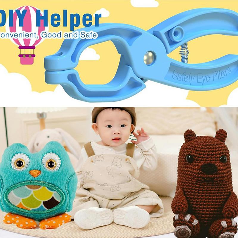 Knitting Crochet Doll Safety Eye Pliers Tool Crocheting Safety Eye Attaching Pliers Animal Eyes Making Supplies Tool