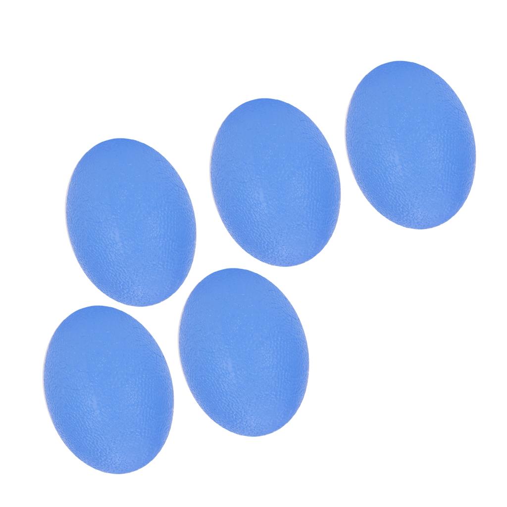 5pcs Oval Shape Elastic Hand Grip Wrist Finger Strength Training Exercise