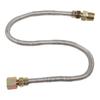 Sleek Silver Finish 24 Inch Stainless Steel Hose for Easy Installation
