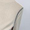 Si Baishe Women's Half-High Collar Rhinestone Knit Top