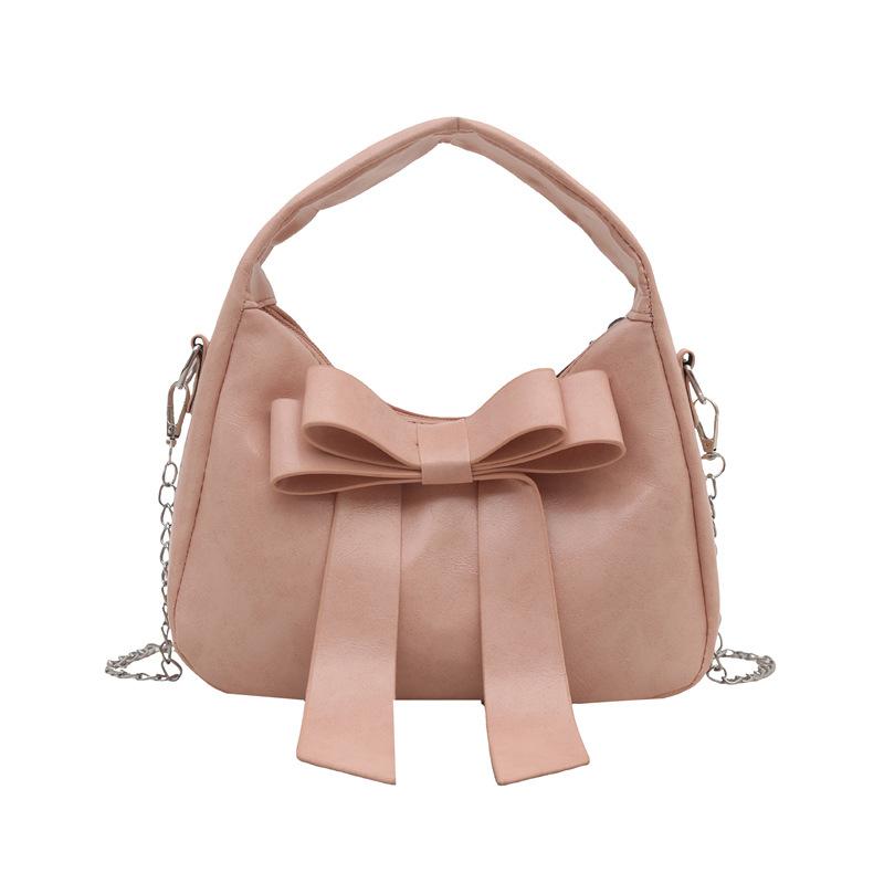 Women's Temperament Bow Bags, 2026 New Fashiable and Versatile Single Shoulder Crossbody Bag, Casual Texture Handbag