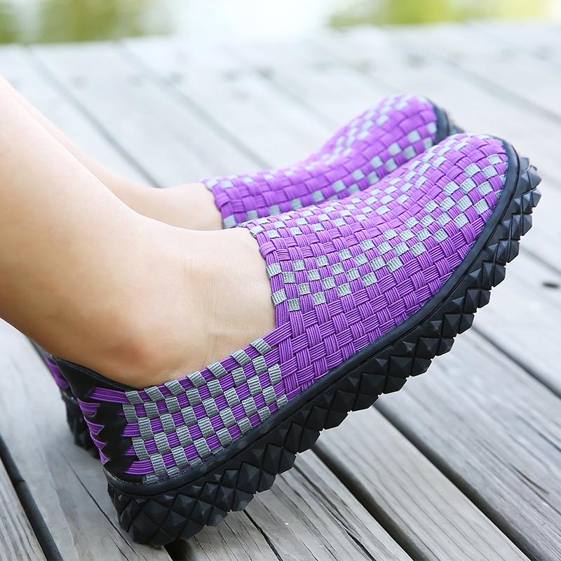 

Летняя мужская пляжная обувь с оплеткой, женские повседневные тканые слипоны на уличной теннисной обуви на плоской подошве для пар 38