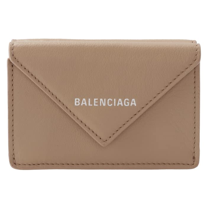 Balenciaga Paper Beige Wallet 391446 DLQ0N 6310 ROSE DES Tri-fold