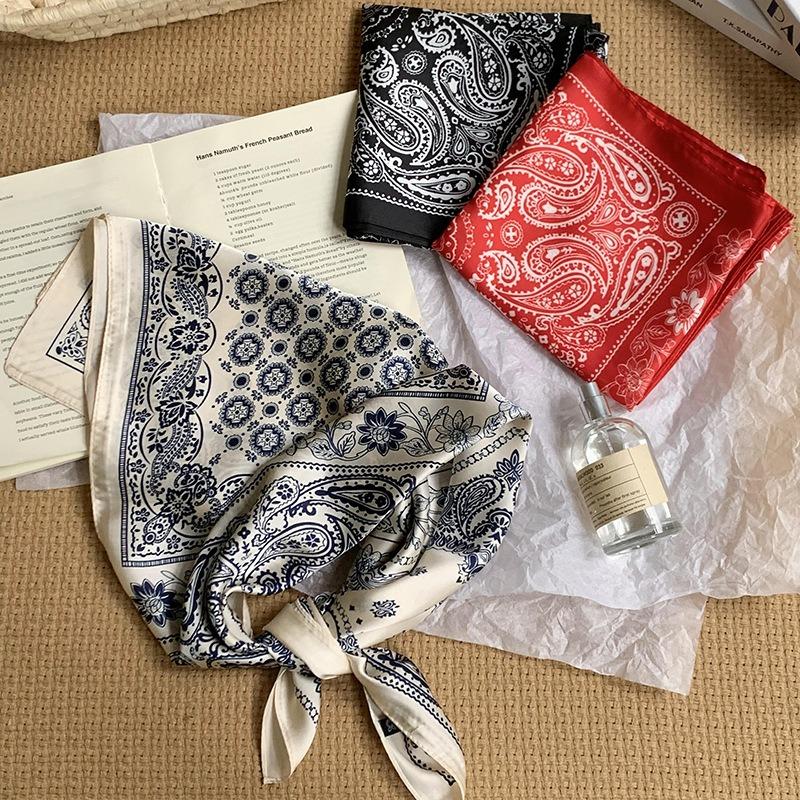 70 small square scarf silk scarf women cashew print silk scarf headscarf professional scarf satin scarf