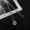 Rotating Snowflake Necklace Pendant for Men and Women, Fashionable and Simple Necklace Accessory