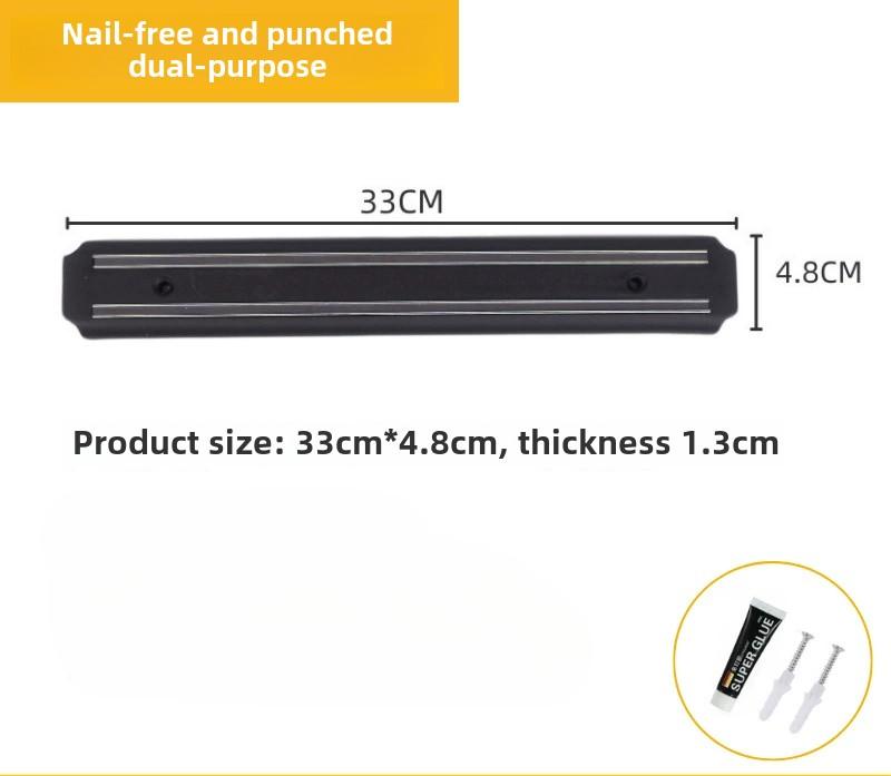 Magnetic Knife Strips Multi-function Magnetic Knife Holder Knife Rack Knife Strip Kitchen Utensil Holder  Punch-free Tool Holder