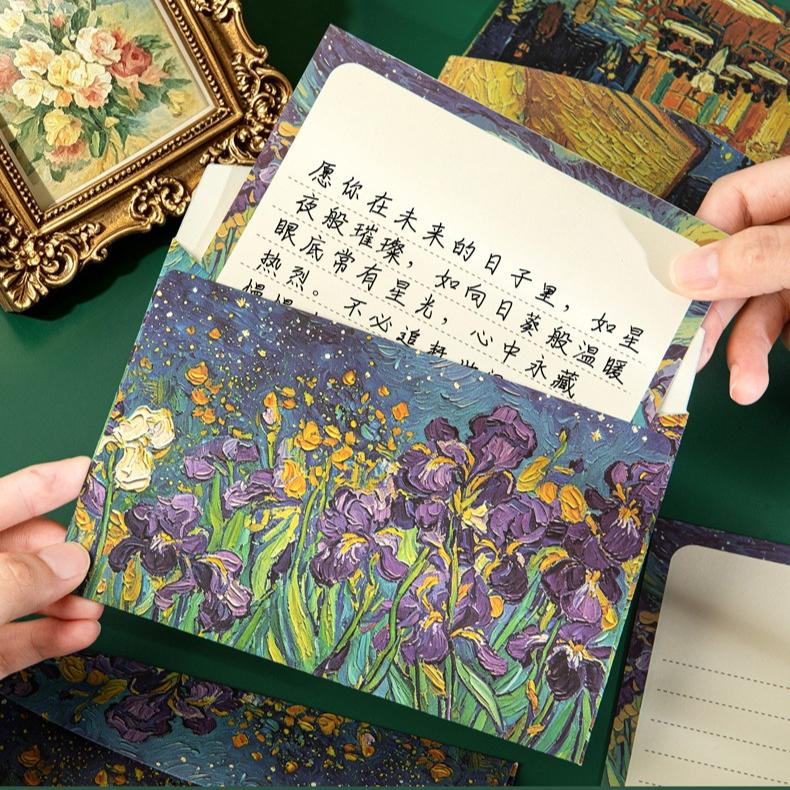 Envelope Packaging Bag with a High-end Feel Reminiscent of Ancient European Style Oil Painting