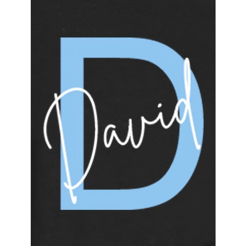 European Sizes Custom Boys' T-Shirt with Letter Print And Personalized Name