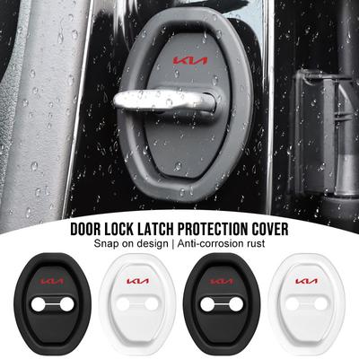 4Pcs Car Door Groove Cushion Silicone Gel Anti-Collision Protective Cover For Sportage Ceed Rio 3 4 Picanto Sorento Optima Cerato Soul Amanti