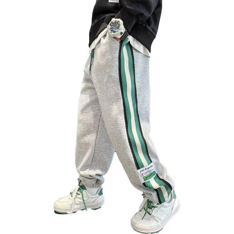 Boys' Spring and Autumn Pants 2025 New Children's Autumn Long Pants Big Boys' Stylish Sports Sweatpants