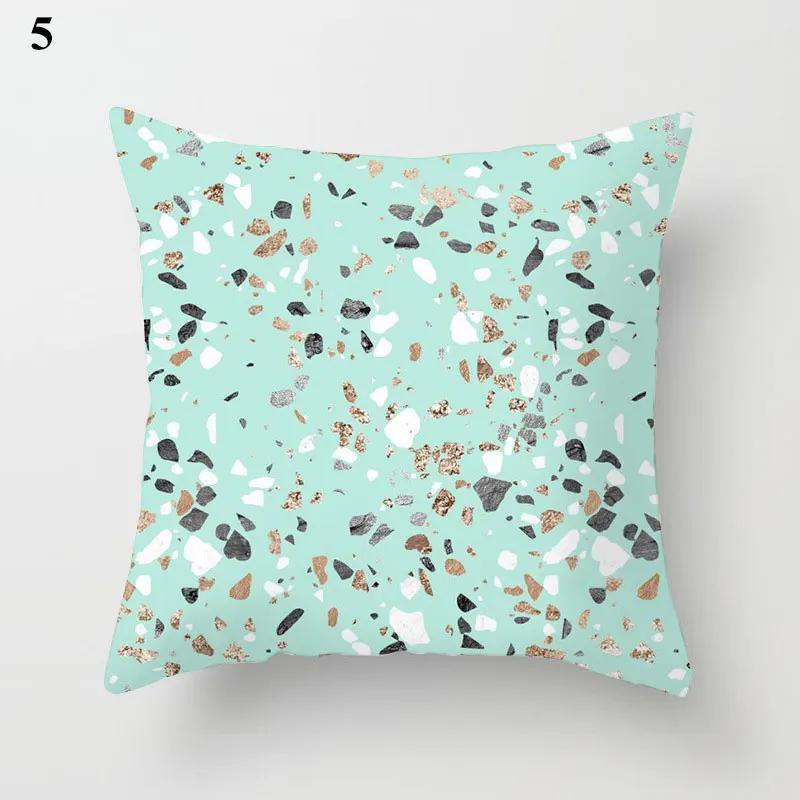 Nordic Modern New Geometric Mint Green Blue Pillowcase, Home Decor Living Room Sofa Decoration Cushion Cover 60x60 40x40 50x50