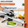 Mandoline Slicer for Kitchen, Mandolin Vegetable Slicer Julienne with Knob Control, Adjustable Thickness (Safety Gloves Included)