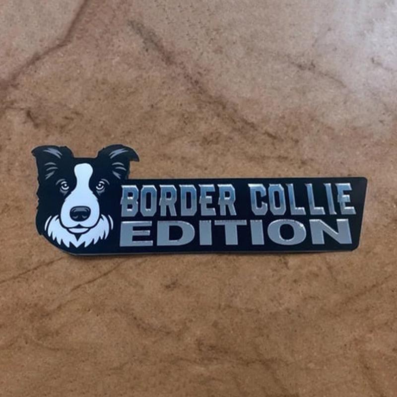 Dog Car Badge 3D Dogs Badge Acrílico Emblema Adesivo Para Carro Decalques De Carro Adesivos De Para-choque Engraçado Automotivo Emblema De Carro Para Exterior