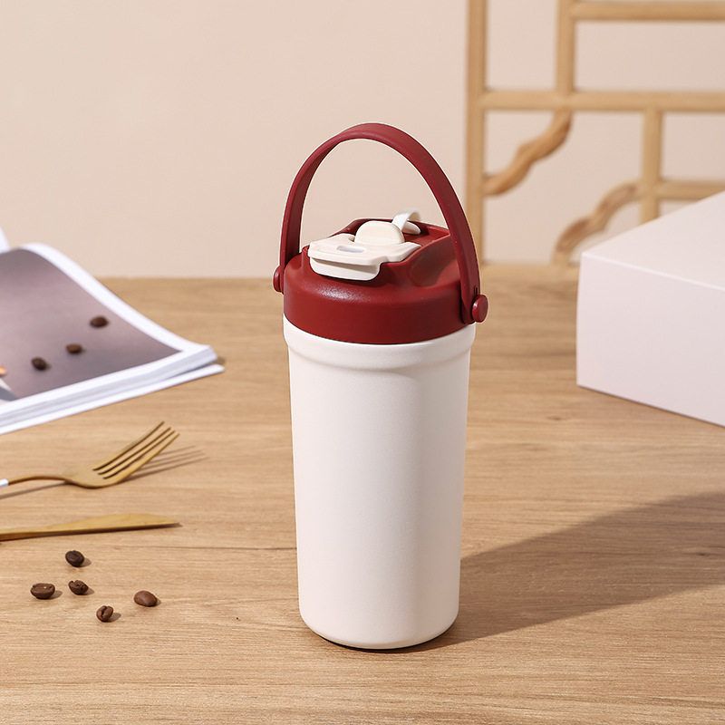 Large-Capacity Thermos Cup for Women, Good-Looking Ice Cup, Portable Car Coffee Cup, Outdoor Sports Water Bottle, Tea Cup