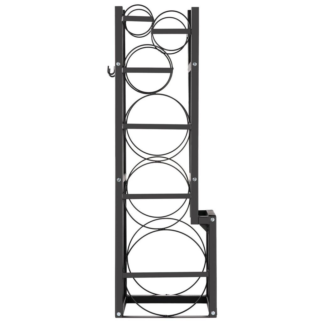Refrigerant Tank Rack with 1x50lb, 2x30lb and 3 Small Bottles Cylinder Tank Rack, 48.5x15x11 inch Refrigerant Cylinder Rack Gas Cylinder Racks and
