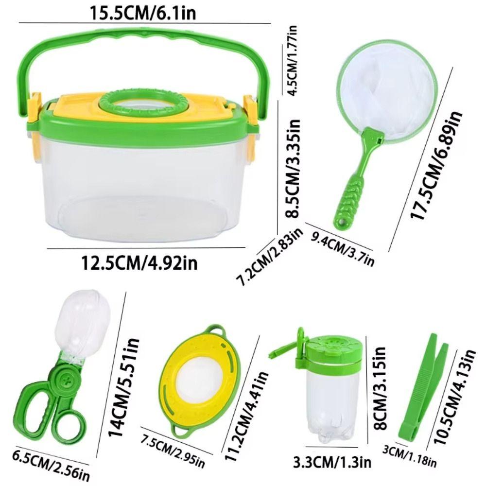 Male Jar Outdoor Adventure Set Tweezers Insect Cage Collector  Male And Female