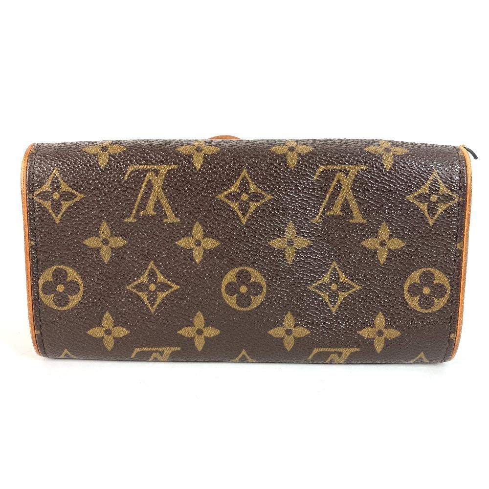 Louis Vuitton M51854 Monogram Pochette Twin PM Crossbody Shoulder Bag