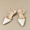 Fashion Mid-heel Toe Professional High Heels New French Spike Pointed Toe Niche Fashion Sandals for Summer 2025